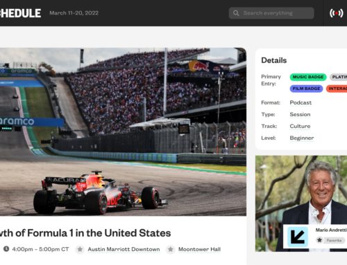 SXSW Podcast with Mario Andretti – The growth of F1 in the US